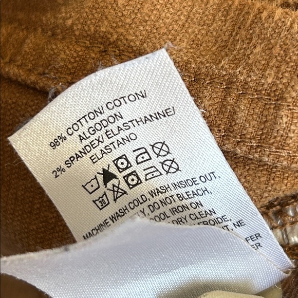 Lucky Brand Mid Rise Authentic Straight Crop Corduroy Jean Size 4 - Picture 9 of 10